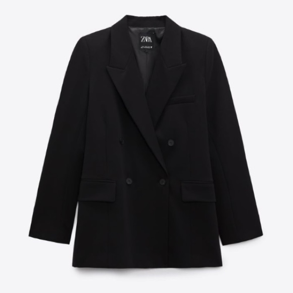 Zara Black Longline Blazer
